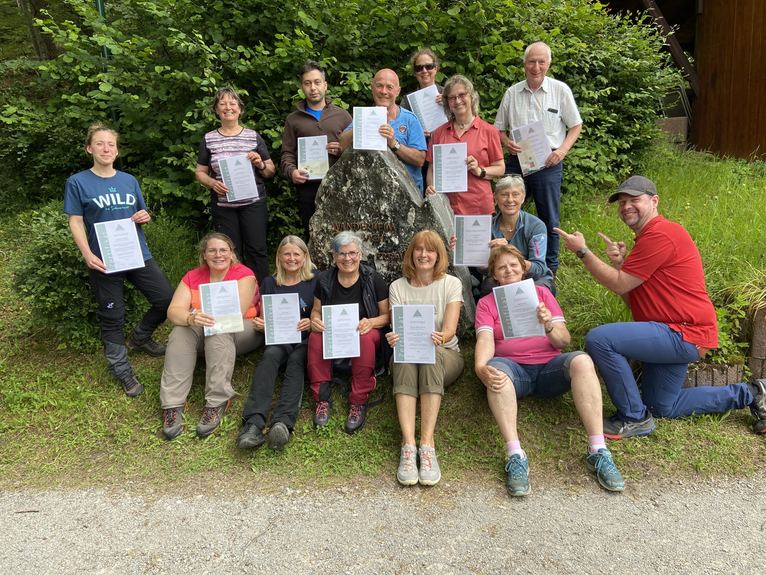 Neue Wanderführer*innen_Alle haben bestanden.